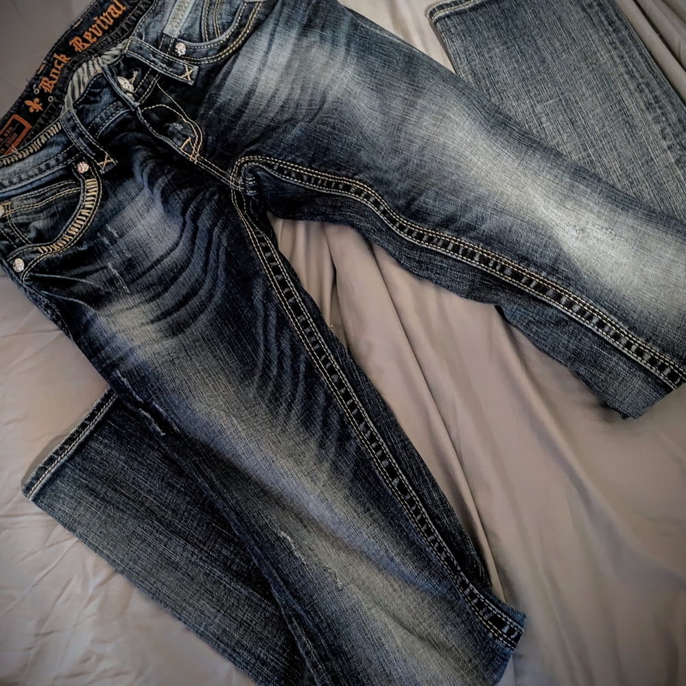 Rock Revival Women's Skinny Jeans - Blue